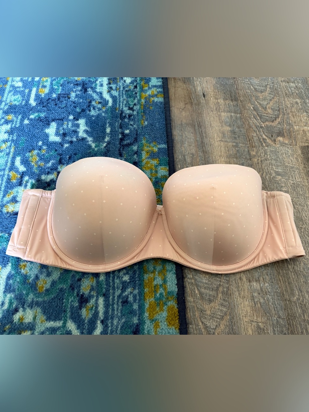 Torrid 50C strapless pink beige
